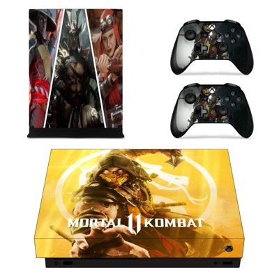 Mortal Kombat 11 decal skin for Xbox one X Console and 2 C.. Mortal Kombat 11 decal skin for Xbox one X Console and 2 C..