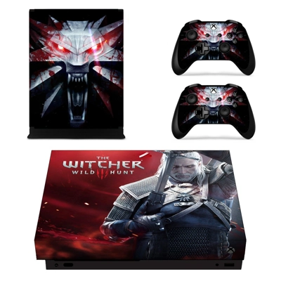 The Witcher wild Hunt decal skin for Xbox one X Console an.. The Witcher wild Hunt decal skin for Xbox one X Console an..