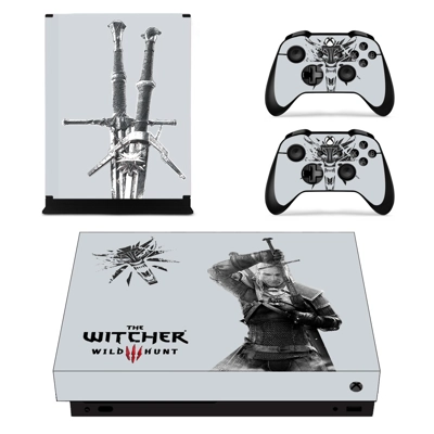 The Witcher wild Hunt decal skin for Xbox one X Console an.. The Witcher wild Hunt decal skin for Xbox one X Console an..