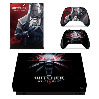 The Witcher wild Hunt decal skin for Xbox one X Console an.. The Witcher wild Hunt decal skin for Xbox one X Console an..