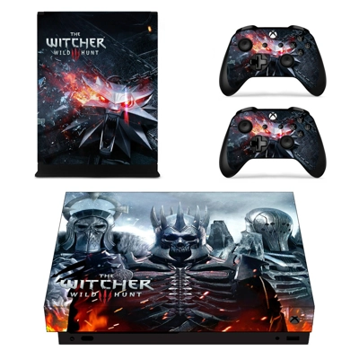 The Witcher wild Hunt decal skin for Xbox one X Console an.. The Witcher wild Hunt decal skin for Xbox one X Console an..