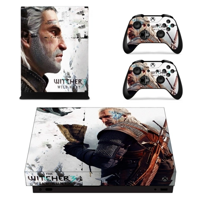 The Witcher wild Hunt decal skin for Xbox one X Console an.. The Witcher wild Hunt decal skin for Xbox one X Console an..