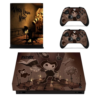 Bendy and the Ink Machine decal skin for Xbox one X Console and 2 Controllers