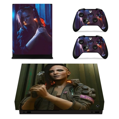 Cyberpunk 2077 decal skin for Xbox one X Console and 2 Con.. Cyberpunk 2077 decal skin for Xbox one X Console and 2 Con..