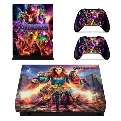 Avengers Endgame decal skin for Xbox one X Console and 2 C.. Avengers Endgame decal skin for Xbox one X Console and 2 C..