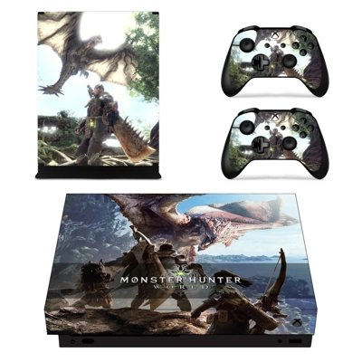 Monster Hunter World decal skin for Xbox one X Console and..