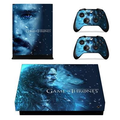 Game of Thrones decal skin for Xbox one X Console and 2 Co..