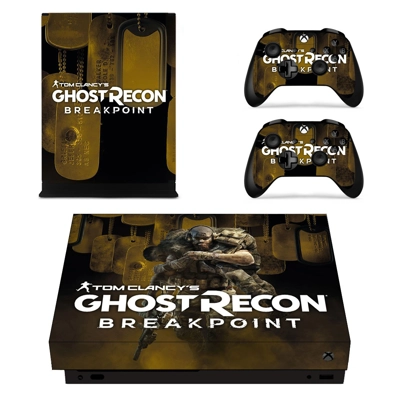 Ghost Recon breakpoint decal skin for Xbox one X Console and 2 Controllers