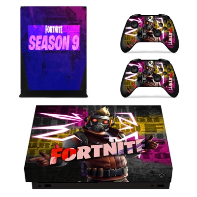 Fortnite decal skin for Xbox one X Console and 2 Controllers