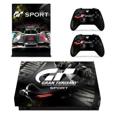 Gran Turismo decal skin for Xbox one X Console and 2 Contr..