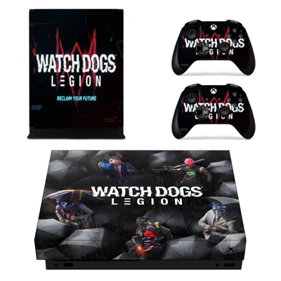 Watch Dogs legion decal skin for Xbox one X Console and 2 .. Watch Dogs legion decal skin for Xbox one X Console and 2 ..