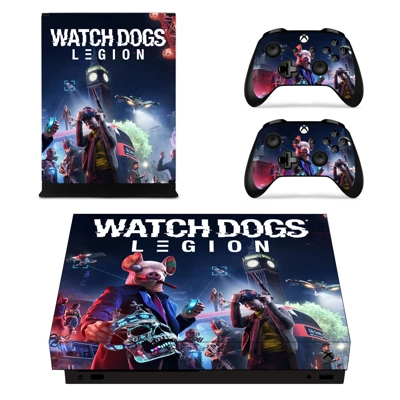 Watch Dogs legion decal skin for Xbox one X Console and 2 .. Watch Dogs legion decal skin for Xbox one X Console and 2 ..