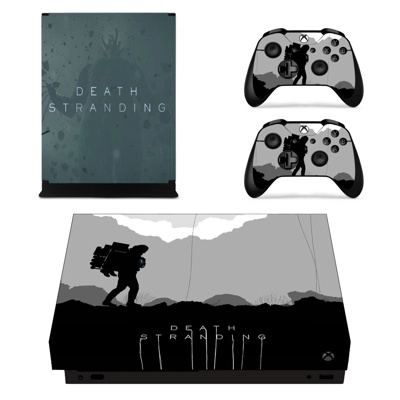 Death Stranding decal skin for Xbox one X Console and 2 Controllers
