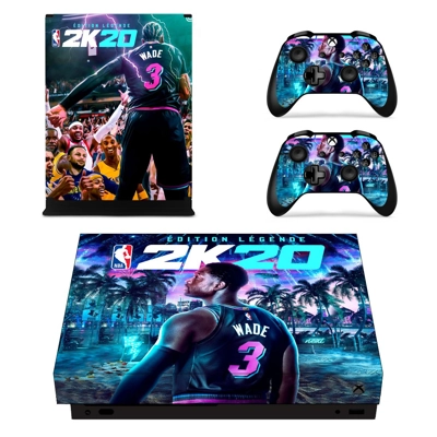 NBA 2K20 decal skin for Xbox one X Console and 2 Controllers NBA 2K20 decal skin for Xbox one X Console and 2 Controllers