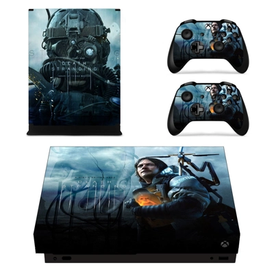 Death Stranding decal skin for Xbox one X Console and 2 Co.. Death Stranding decal skin for Xbox one X Console and 2 Co..