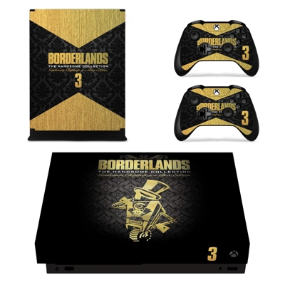 Borderlands 3 decal skin for Xbox one X Console and 2 Controllers