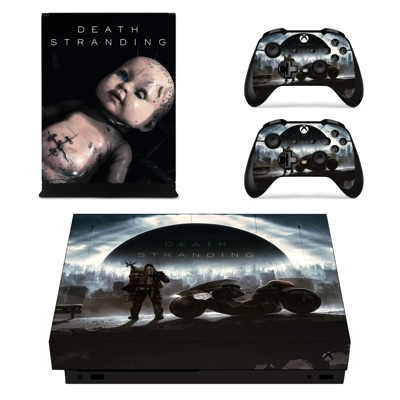 Death Stranding decal skin for Xbox one X Console and 2 Co.. Death Stranding decal skin for Xbox one X Console and 2 Co..