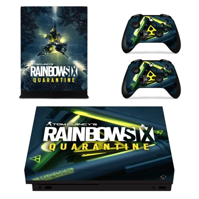 Rainbow Six Quarantine decal skin for Xbox one X Console and 2 Controllers