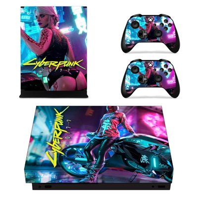 Cyberpunk 2077 decal skin for Xbox one X Console and 2 Con.. Cyberpunk 2077 decal skin for Xbox one X Console and 2 Con..