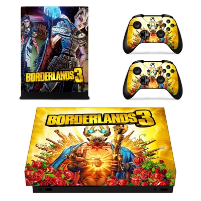 Borderlands 3 decal skin for Xbox one X Console and 2 Controllers