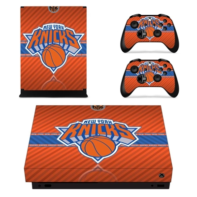 New York Knicks decal skin for Xbox one X Console and 2 Co..