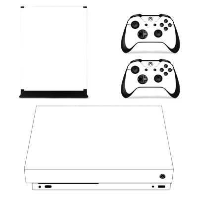 White decal skin for Xbox one X Console and 2 Controllers White decal skin for Xbox one X Console and 2 Controllers