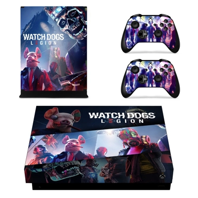 Watch Dogs legion decal skin for Xbox one X Console and 2 .. Watch Dogs legion decal skin for Xbox one X Console and 2 ..