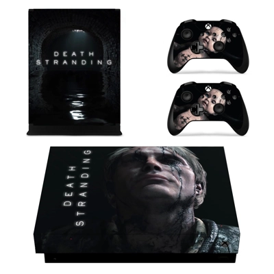 Death Stranding decal skin for Xbox one X Console and 2 Controllers
