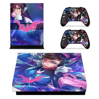 Overwatch decal skin for Xbox one X Console and 2 Controllers