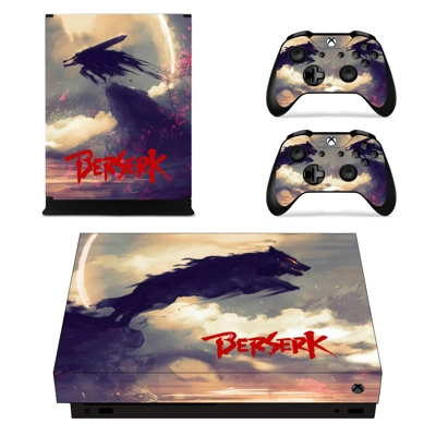 Berserk decal skin for Xbox one X Console and 2 Controllers