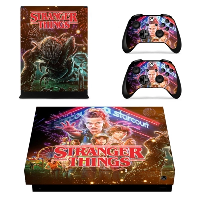 Stranger Things decal skin for Xbox one X Console and 2 Co.. Stranger Things decal skin for Xbox one X Console and 2 Co..