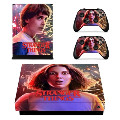 Stranger Things decal skin for Xbox one X Console and 2 Co.. Stranger Things decal skin for Xbox one X Console and 2 Co..