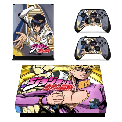 9th jojo decal skin for Xbox one X Console and 2 Controllers