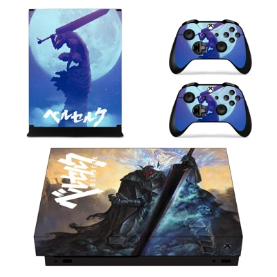 Berserk decal skin for Xbox one X Console and 2 Controllers