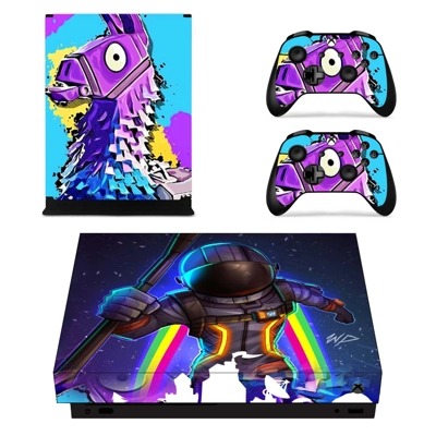 Fortnite decal skin for Xbox one X Console and 2 Controllers Fortnite decal skin for Xbox one X Console and 2 Controllers