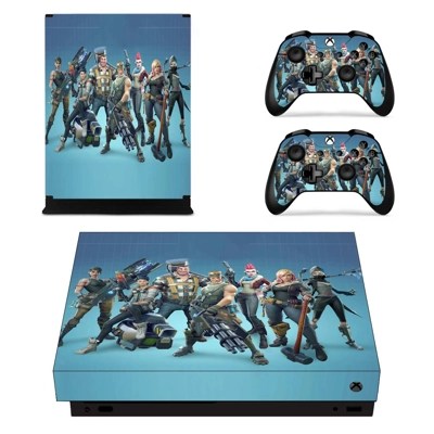 Fortnite decal skin for Xbox one X Console and 2 Controllers