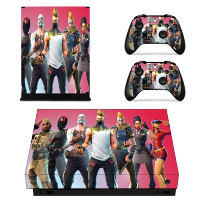 Fortnite decal skin for Xbox one X Console and 2 Controllers Fortnite decal skin for Xbox one X Console and 2 Controllers