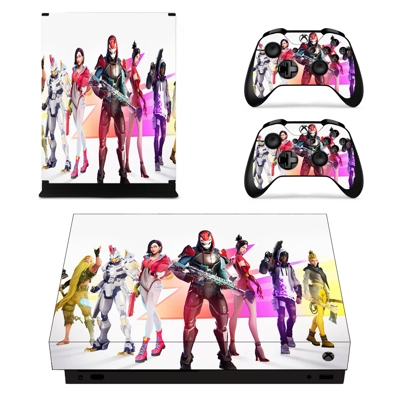 Fortnite decal skin for Xbox one X Console and 2 Controllers Fortnite decal skin for Xbox one X Console and 2 Controllers