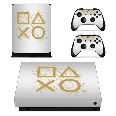 Gamepad decal skin for Xbox one X Console and 2 Controllers Gamepad decal skin for Xbox one X Console and 2 Controllers