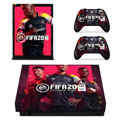 FIFA 20 decal skin for Xbox one X Console and 2 Controllers FIFA 20 decal skin for Xbox one X Console and 2 Controllers