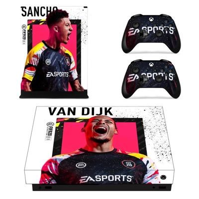 FIFA 20 decal skin for Xbox one X Console and 2 Controllers