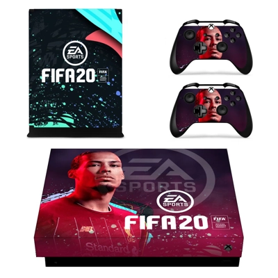 FIFA 20 decal skin for Xbox one X Console and 2 Controllers FIFA 20 decal skin for Xbox one X Console and 2 Controllers