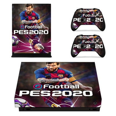 Pro Evolution Soccer 2020 decal skin for Xbox one X Console and 2 Controllers