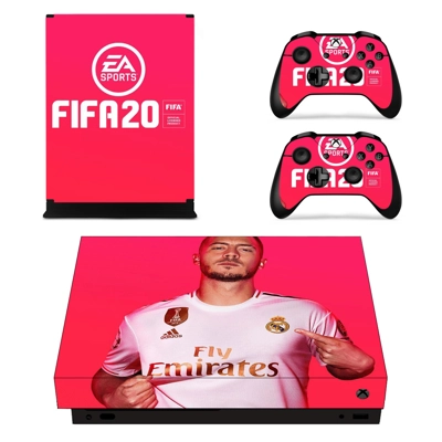 FIFA 20 decal skin for Xbox one X Console and 2 Controllers