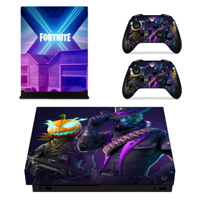 Fortnite decal skin for Xbox one X Console and 2 Controllers Fortnite decal skin for Xbox one X Console and 2 Controllers
