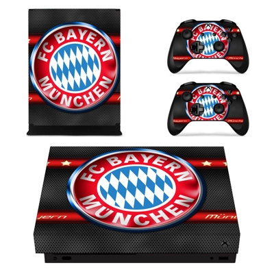 FC Bayern Munchen decal skin for Xbox one X Console and 2 Controllers