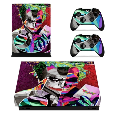 Joker decal skin for Xbox one X Console and 2 Controllers Joker decal skin for Xbox one X Console and 2 Controllers