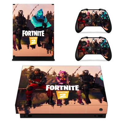 Fortnite decal skin for Xbox one X Console and 2 Controllers Fortnite decal skin for Xbox one X Console and 2 Controllers
