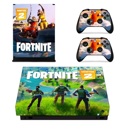 Fortnite decal skin for Xbox one X Console and 2 Controllers Fortnite decal skin for Xbox one X Console and 2 Controllers