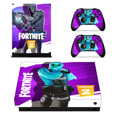 Fortnite decal skin for Xbox one X Console and 2 Controllers Fortnite decal skin for Xbox one X Console and 2 Controllers